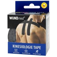 Бинт (Кинезио-Тейп) WUNDmed 5м*5 см (адгезивн,восстанавл) черный